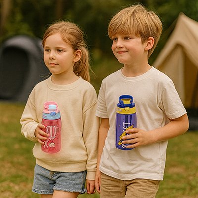 gourde enfant au parc