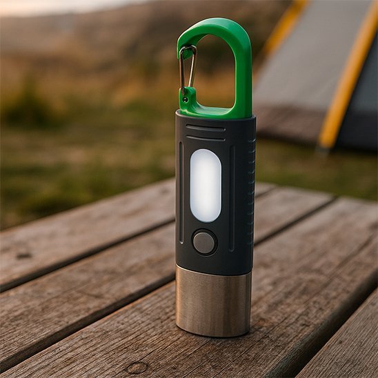 LAMPE TORCHE RECHARGEABLE | Mousqueton & USB - C - Voyage Randonnée