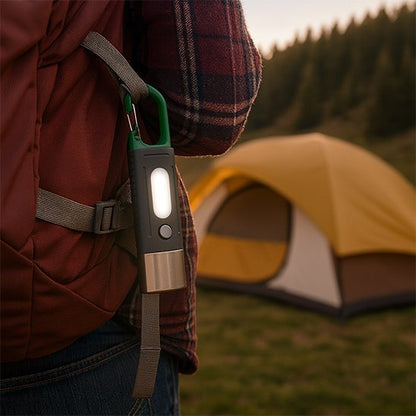 LAMPE TORCHE RECHARGEABLE | Mousqueton & USB - C - Voyage Randonnée