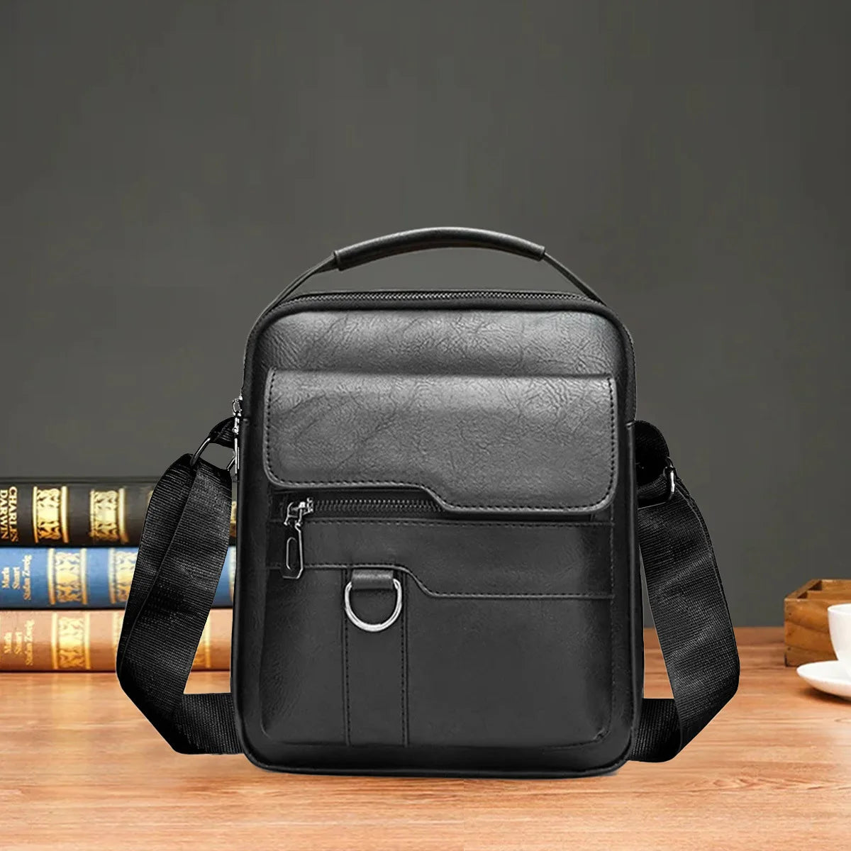 sac à bandoulière noir classique