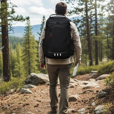 Sac a dos isotherme-homme-sentier-nature